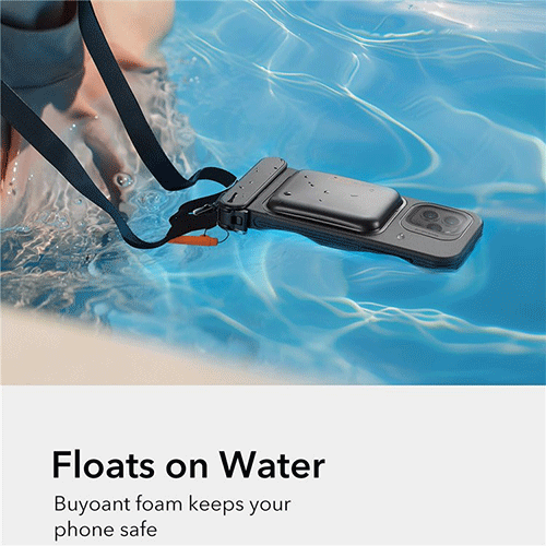 ESR Waterproof Pouch Pro HD IPX8 Waterproof Case with Touch Screen Capability for iPhone 15 Pro Max / 14 Pro Max-Black - Image 2