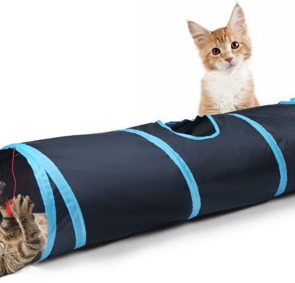 Sheldamy Cat Tunnel-Suitable for Kittens, Puppies, Rabbits-25*50 cm