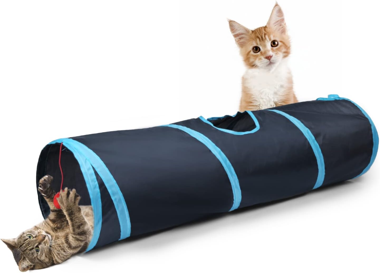 Sheldamy Cat Tunnel-Suitable for Kittens, Puppies, Rabbits-25*50 cm - Image 7