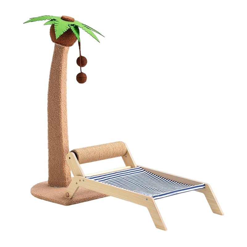 Cat Scratching Post Bed Grind Claws Coconut Tree-90*32*75