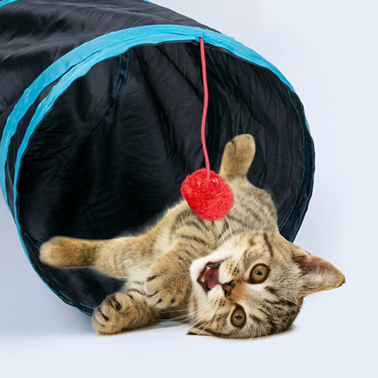 Sheldamy Cat Tunnel-Suitable for Kittens, Puppies, Rabbits-25*50 cm - Image 2