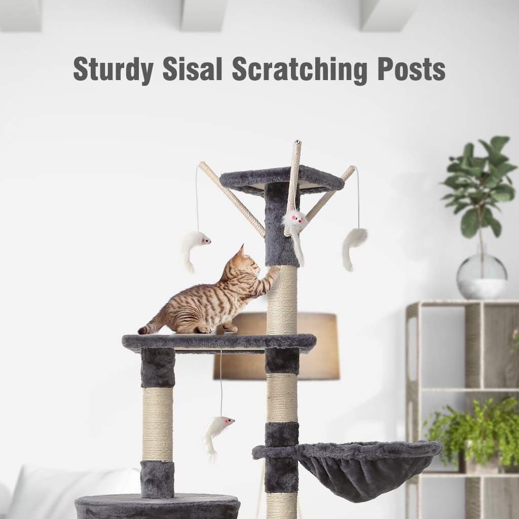 Cat Tree Scratching Posts for Cats Deluxe-50*35*148 cm - Image 3
