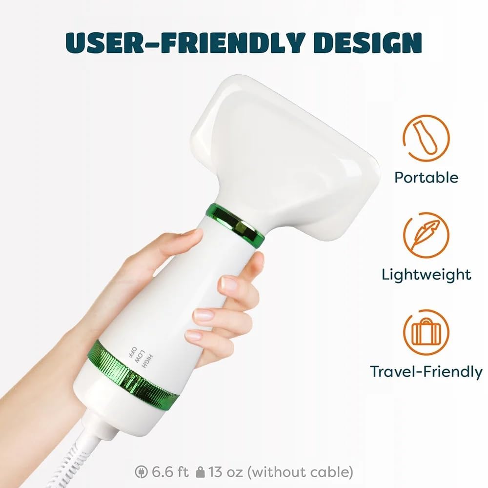 Pet Dog Hair Dryer Brush - Dog Hair Grooming Dryer Blower Slicker Brush with 3 Wind and Temperature Settings - Image 9