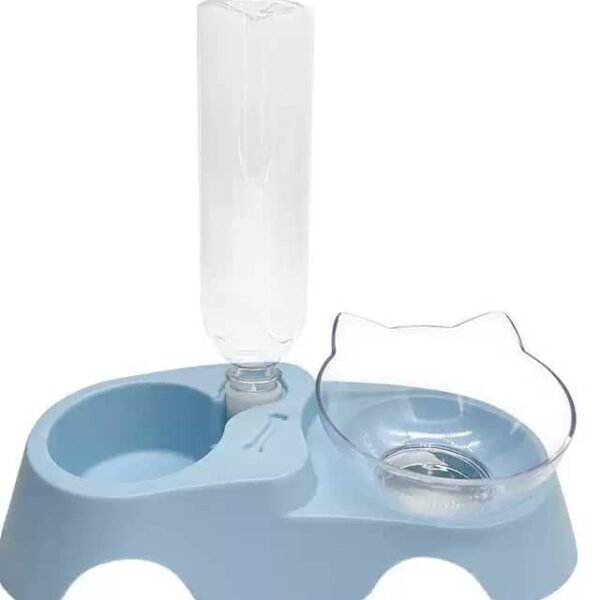 Double cat  Bowls - Blue