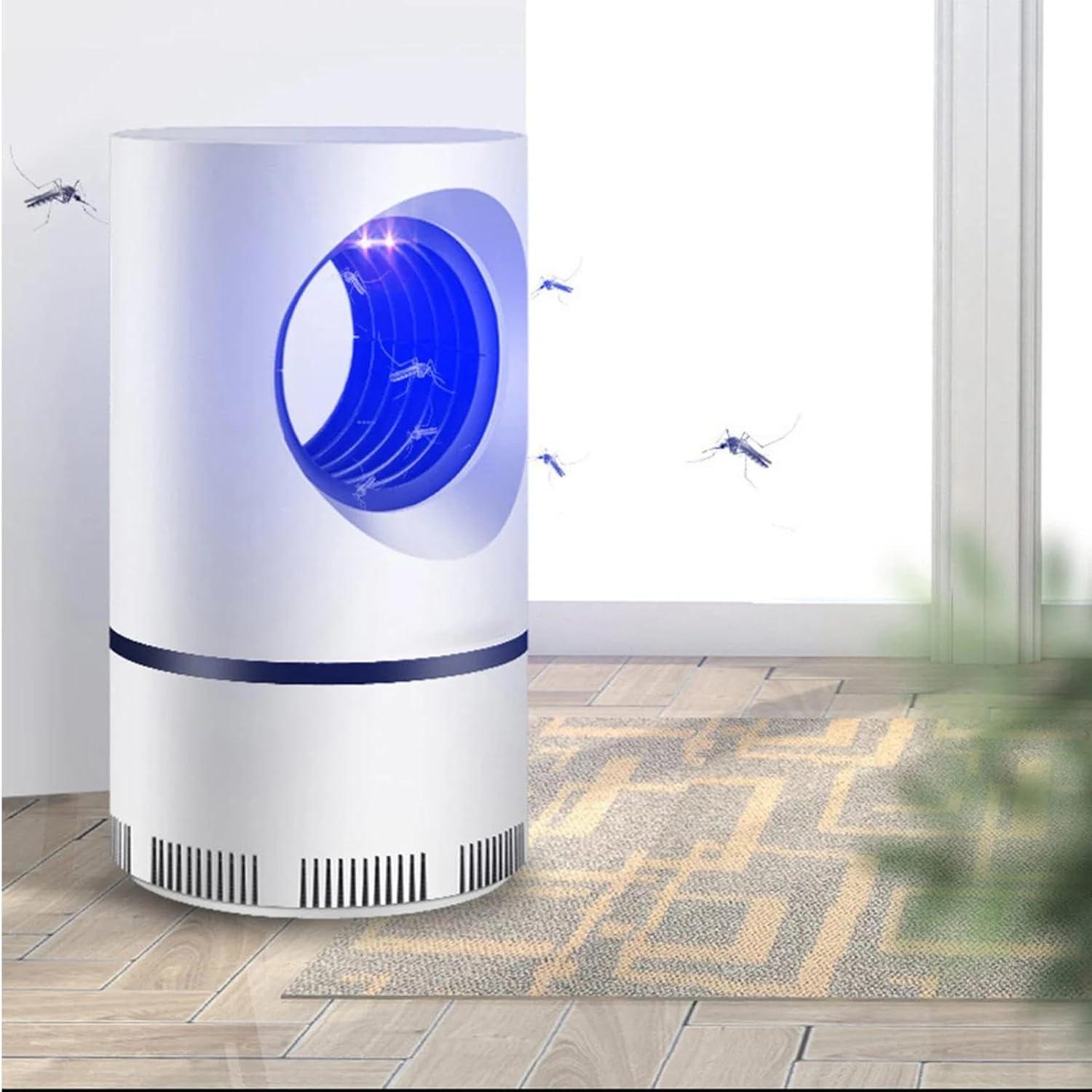 Powerful Electric Mosquito Killer & Insect Trap - Lightweight Attractant - Strong Suction, Hanging Mosquito Lamp for Home, Indoor, Outdoor, Patio (Round) - Image 10