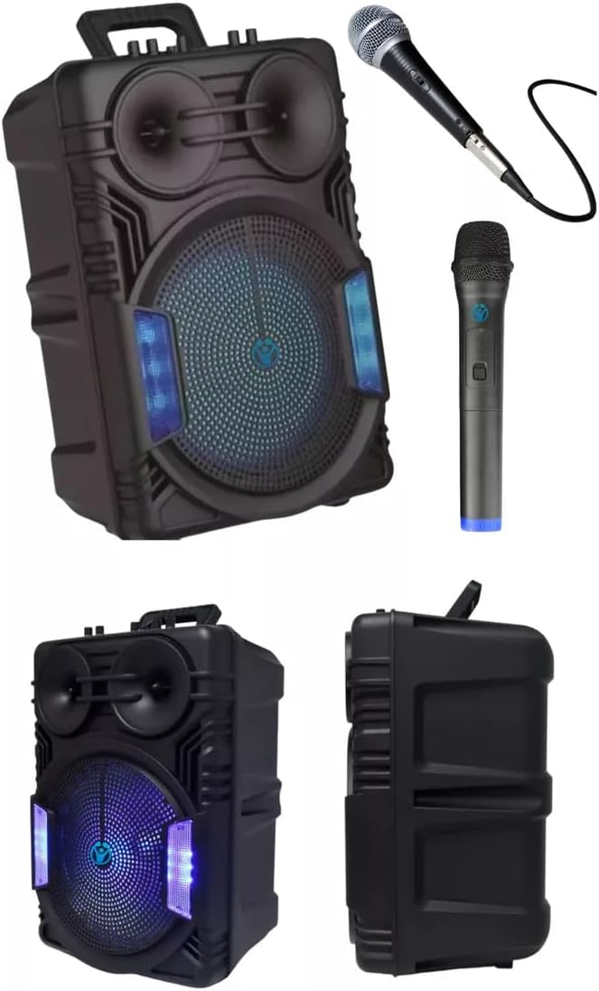 GREATNICE GTS-2069 Wireless Speaker With Led Light 12 Inch Portable Speaker 25W 80dB BT 5.3 Distance 10M 2400mAh Rechargeable Battery USb Sd, Tf, Fm, Radio, - Image 9