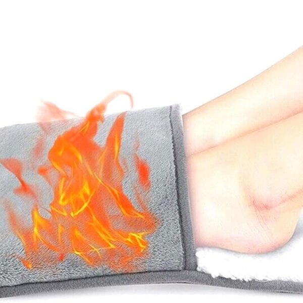 Electric Heated Foot Warmers for Men and Women, USB Feet Warmer Fast Heating Pad with Anti-Slip Bottom Design, Soft Winter