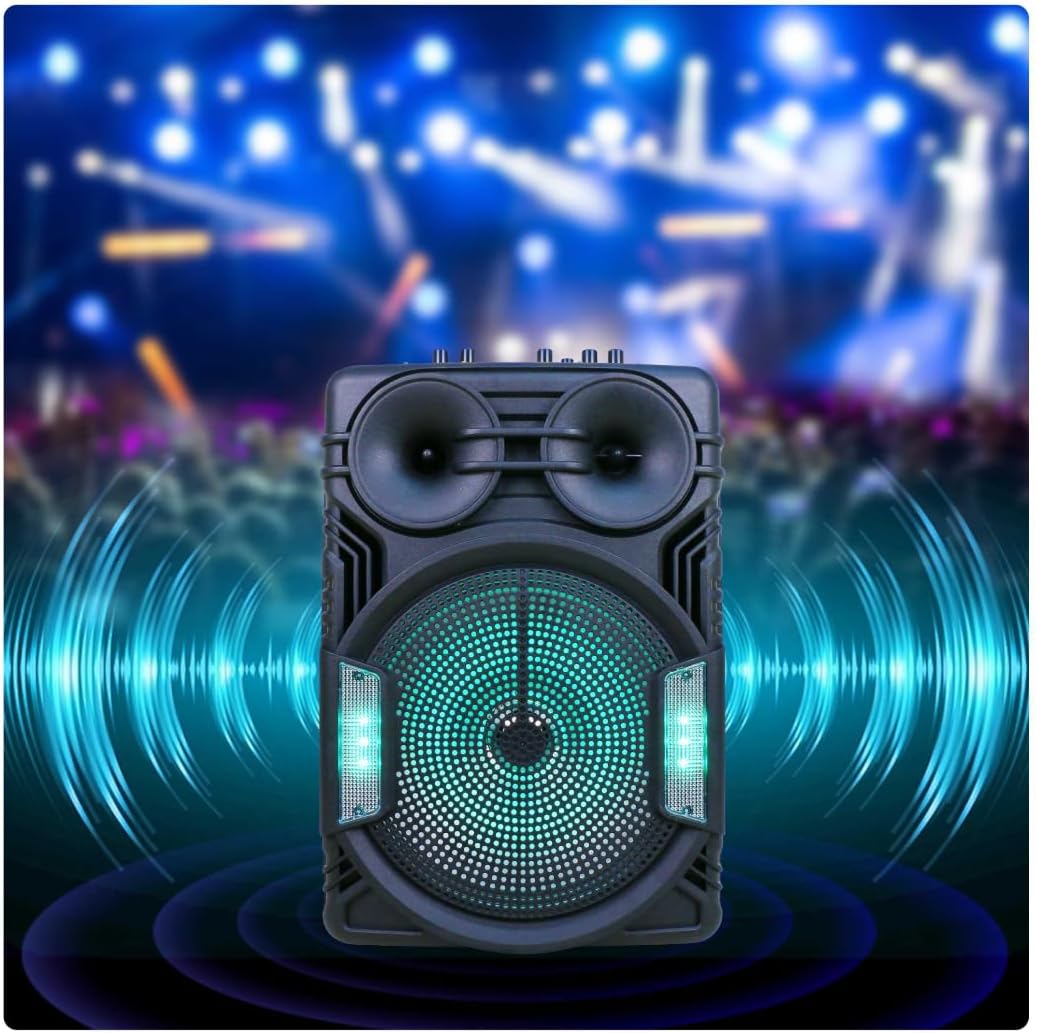 GREATNICE GTS-2069 Wireless Speaker With Led Light 12 Inch Portable Speaker 25W 80dB BT 5.3 Distance 10M 2400mAh Rechargeable Battery USb Sd, Tf, Fm, Radio, - Image 3