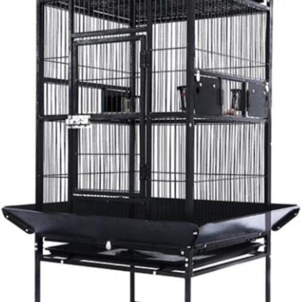 Birdcage Large Bird Cages Parrot Cage Wide Flight Metal Animal Cage for Budgie Parakeet Conure with Rolling Stand Wheels Bird Supplies-173*81*76cm