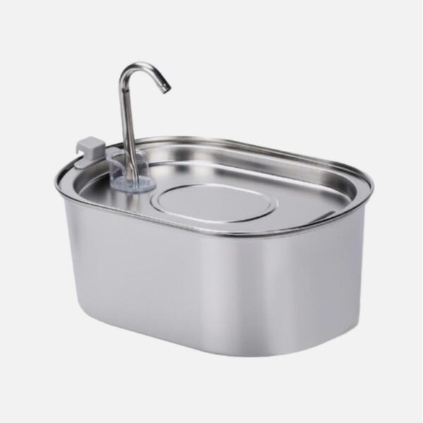 Stainless Steel Cats Pet Water Fountain Quiet Pet Water Dispenser for Dog-3.5L