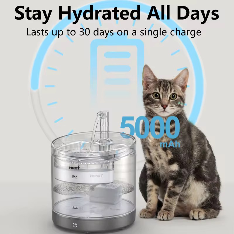 Wireless Automatic Pet Water Fountain-1.5L - Image 6