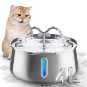 Stainless steel pet water fountain- Automatic bowl dispenser-3.2L