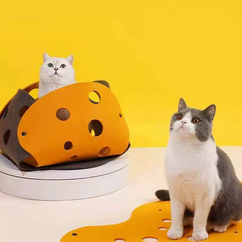 Interactive cat tunnel toy – Foldable felt cat tube bed for pets-92*43*3cm - Image 3