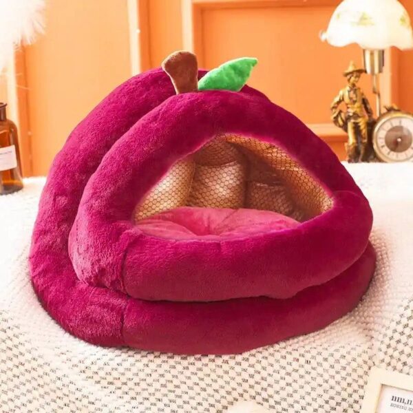 Warming Cave Pet Bed - The Perfect Warm Shelter-47*42*35cm-Fushia