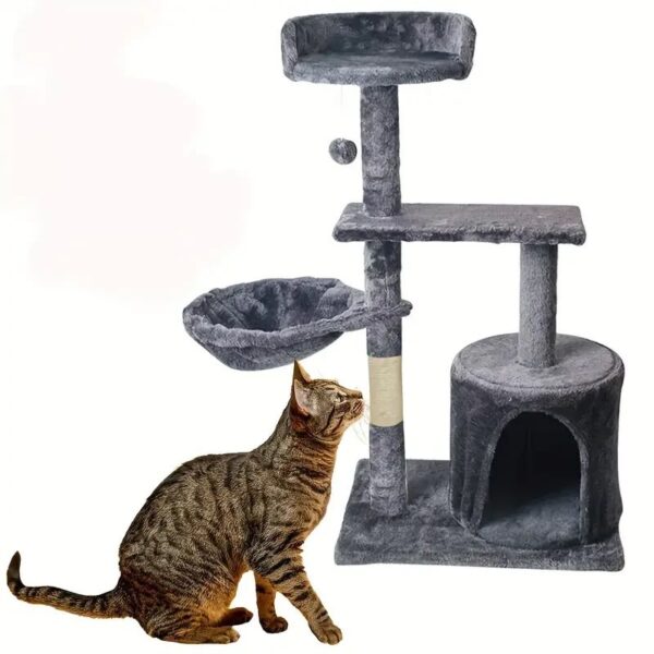 Scratching Posts and Cozy Condo for Cats-48*34*88cm