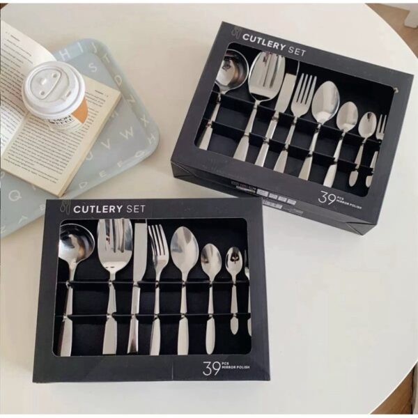 Cultery set 39-piece stainless steel