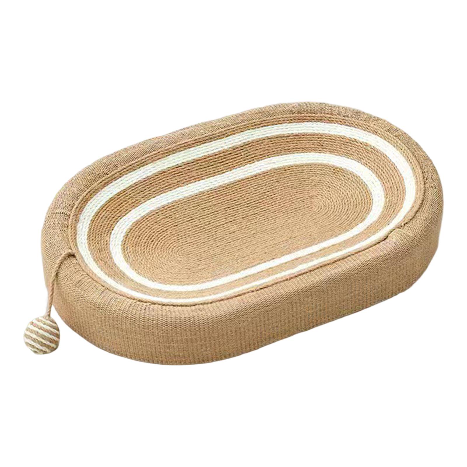 Cat Scratcher Bed 3 in 1 Versatile Oval Pet Accessories for Resting Sleeping - Image 7