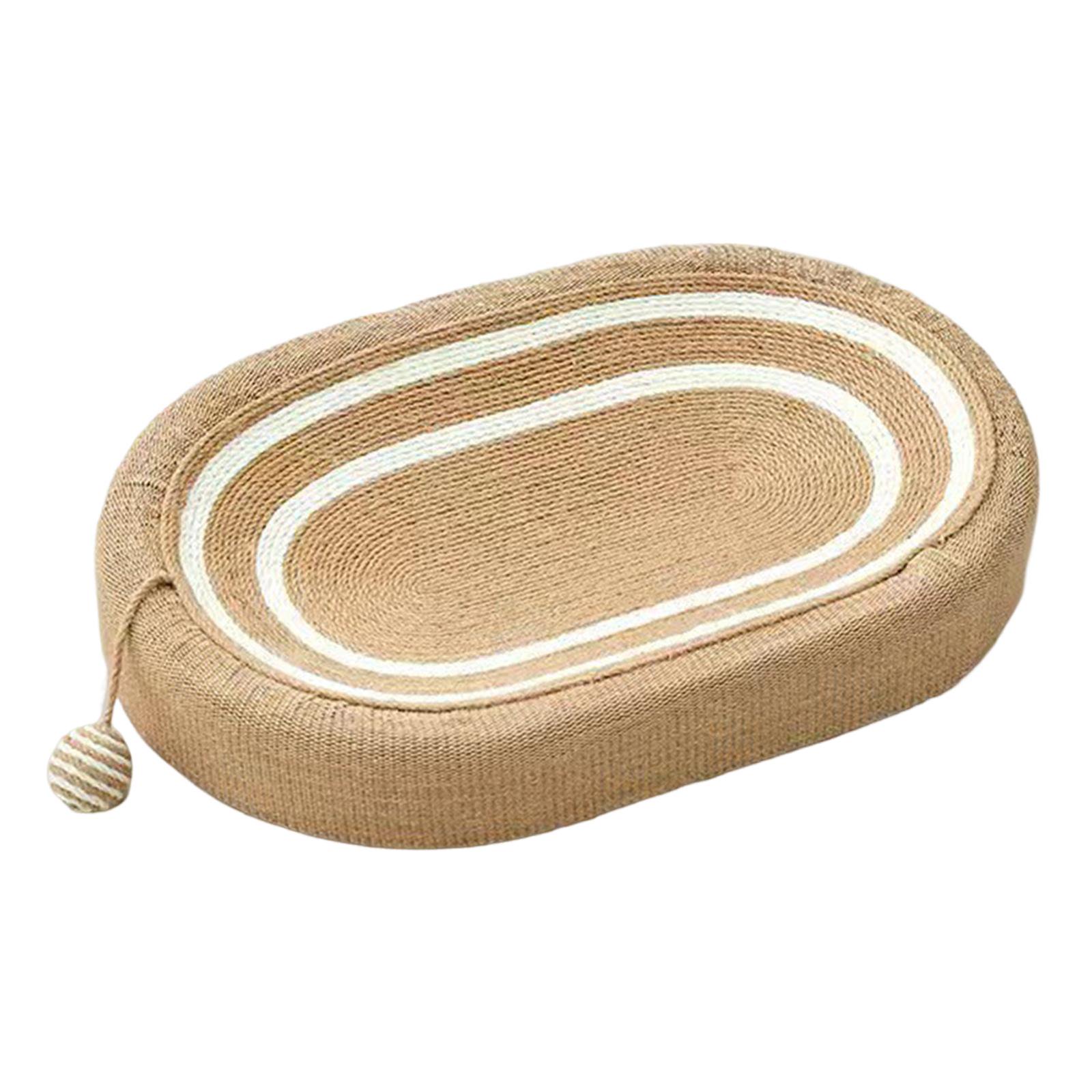 Cat Scratcher Bed 3 in 1 Versatile Oval Pet Accessories for Resting Sleeping - Image 2