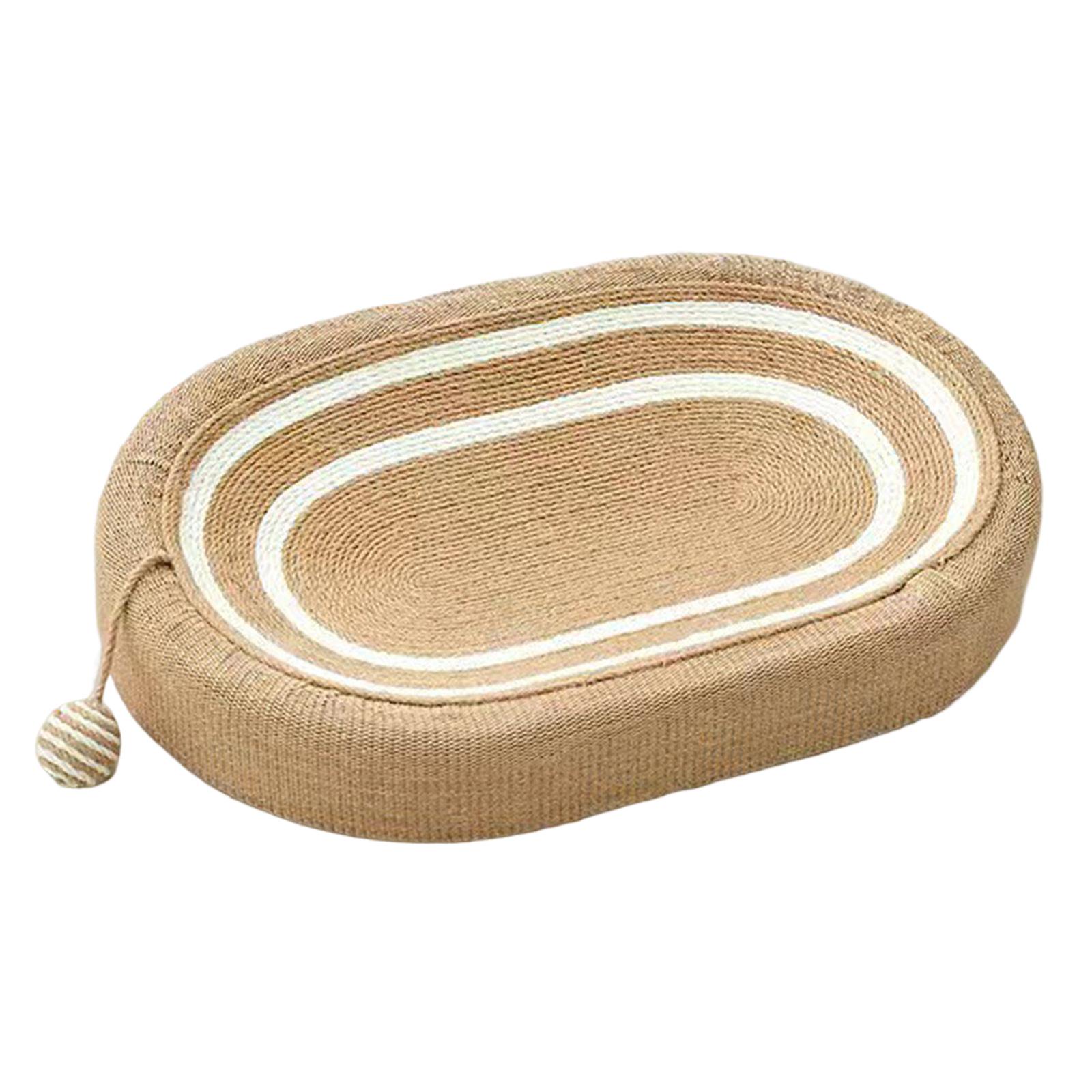 Cat Scratcher Bed 3 in 1 Versatile Oval Pet Accessories for Resting Sleeping - Image 4