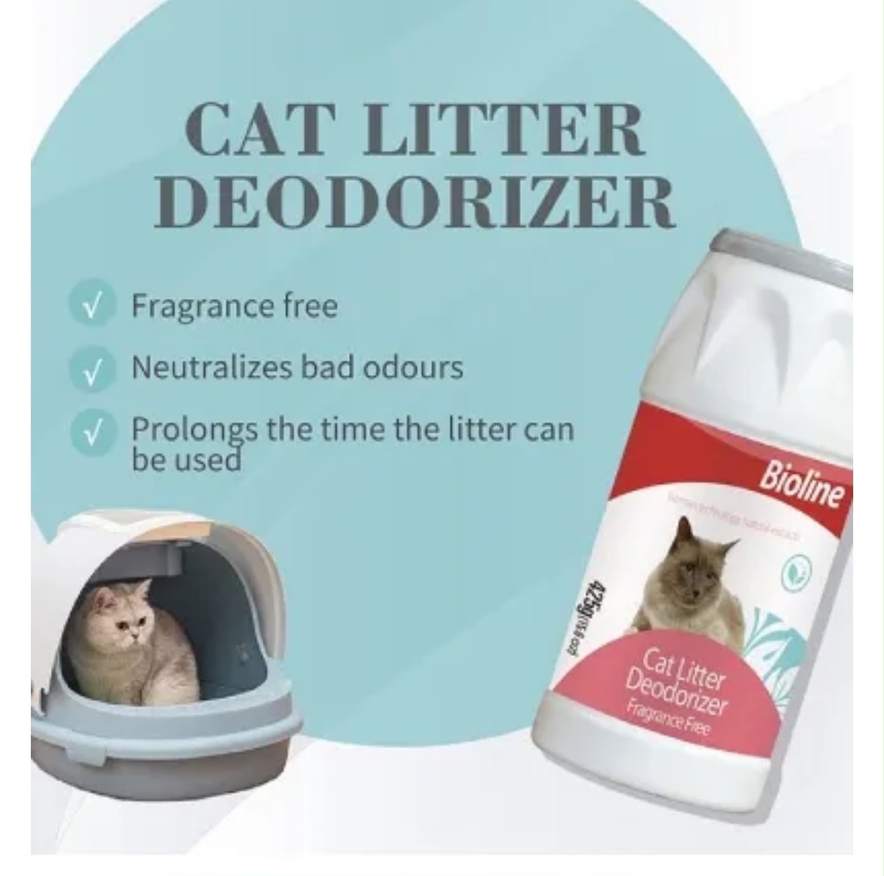 Bioline Cat Litter Deodorizer-425g - Image 2