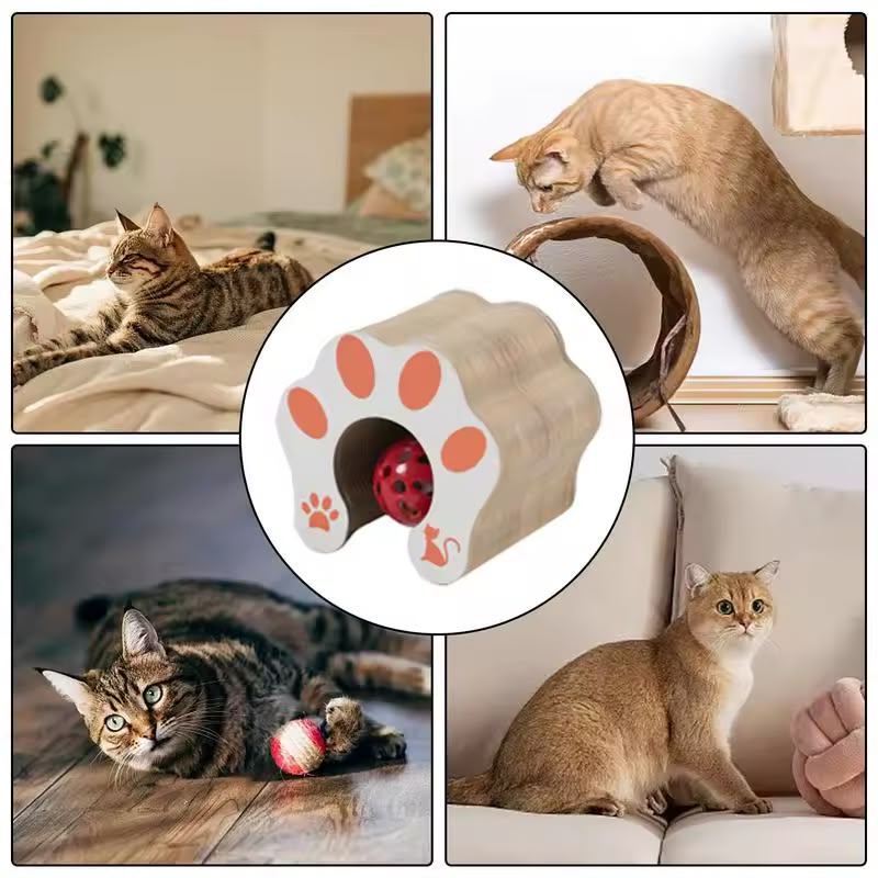 Folding Magic Organ Cat Scratching Board, Interactive Scratching Board-24*24*11cm - Image 3