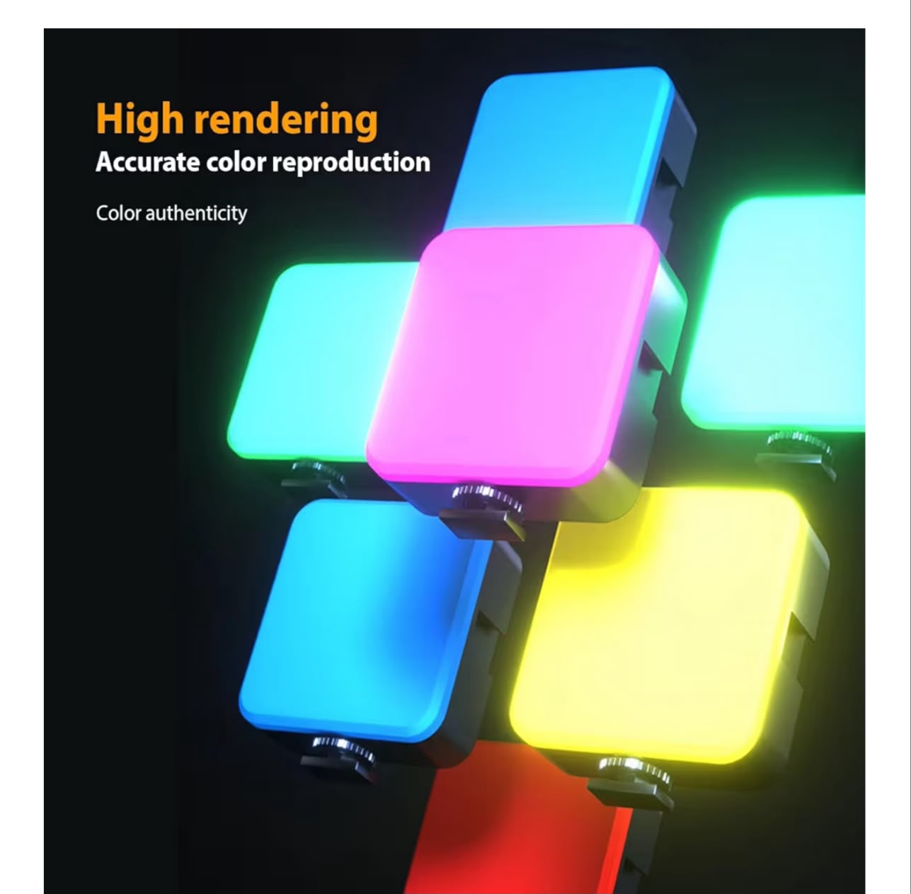 MJ88 RGB LED Video Light | Rechargeable Pocket Fill Light - Image 6