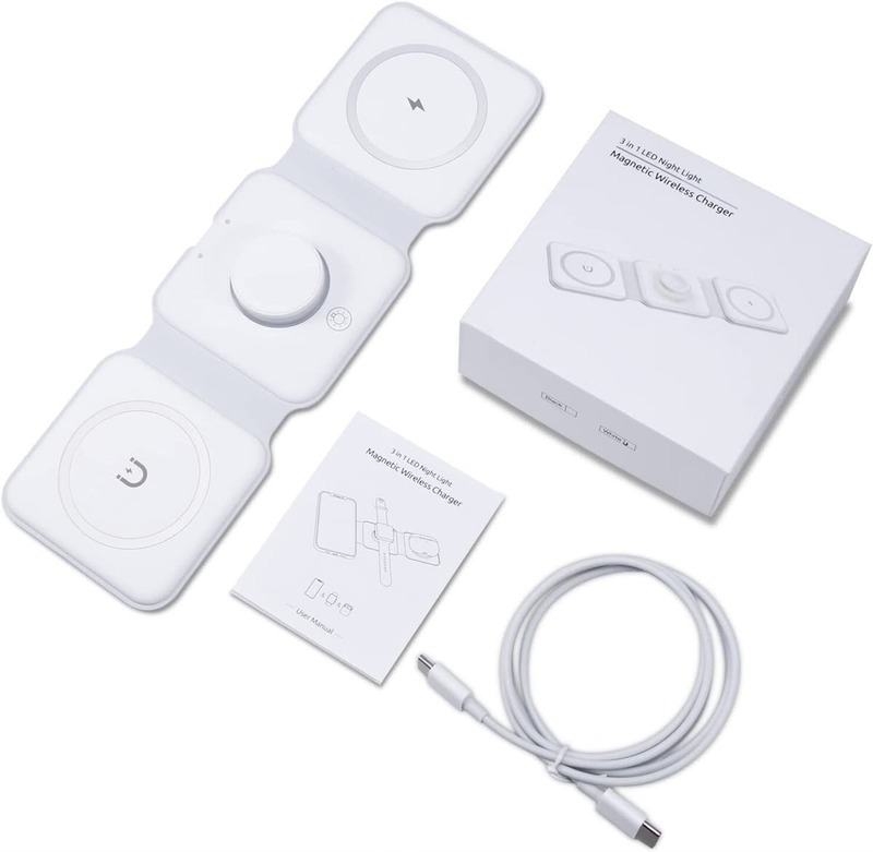 3 in 1 Magnetic Foldable MagSafe Compatible Wireless Charger