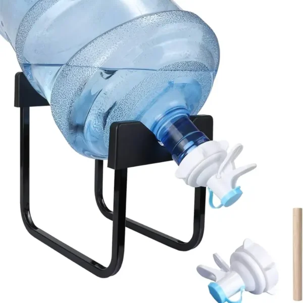 Metal Bucket Storage Rack With Faucet