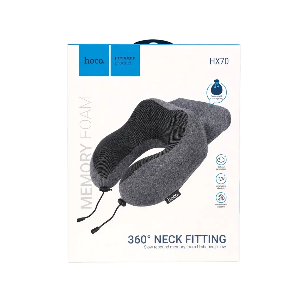 Hoco HX70 U-Shaped Memory Foam Travel Pillow - Image 4