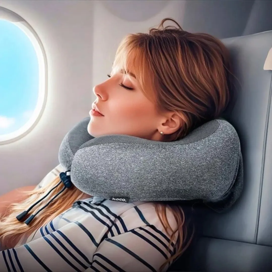 Hoco HX70 U-Shaped Memory Foam Travel Pillow - Image 6