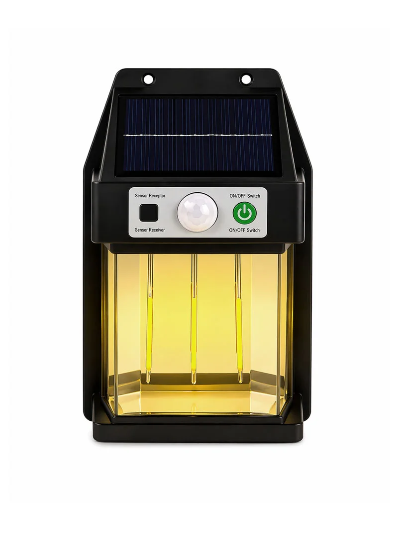 800mAh 600LM Filament Solar Interaction Wall Lamp, Outdoor Waterproof Yellow Ambiance Light - Image 4
