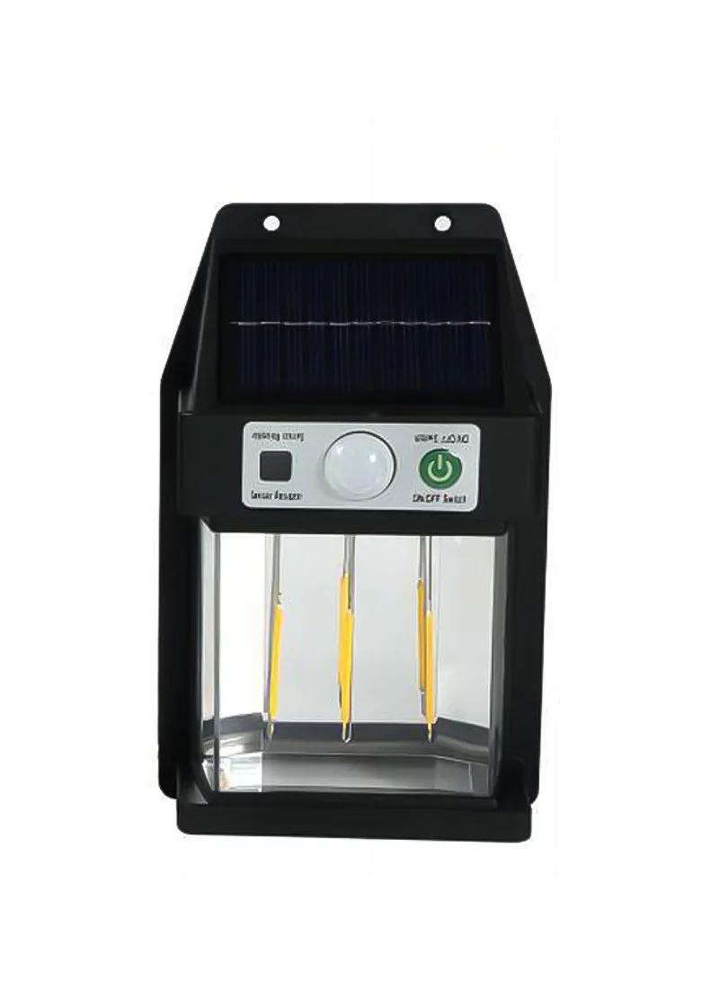 800mAh 600LM Filament Solar Interaction Wall Lamp, Outdoor Waterproof Yellow Ambiance Light - Image 5